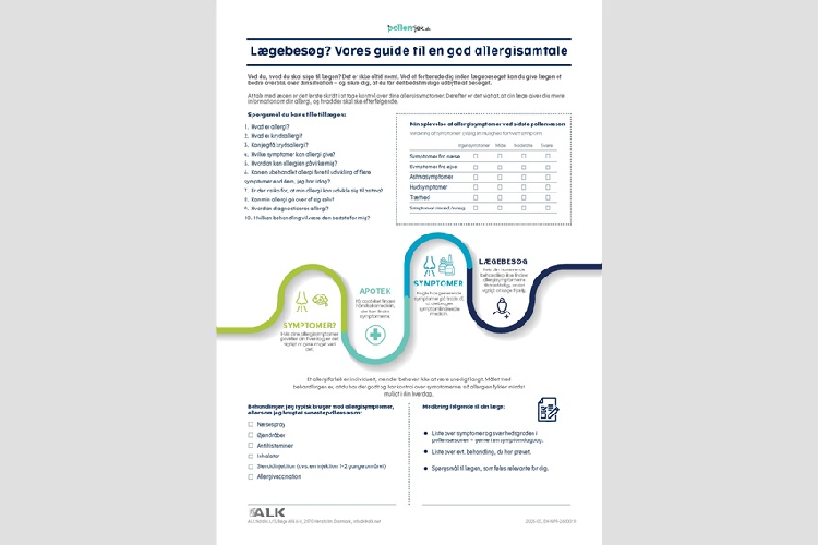 Forbered dig til mødet med din læge eller allergispecialist